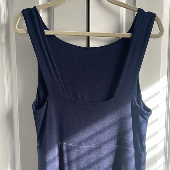 Athleta szM Tall modal and spandex navy dress - Picture 3 of 5